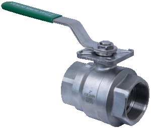 2-PCE SUPER DUPLEX BALL VALVE FB BSP ENDS with ISO MOUNTING PAD