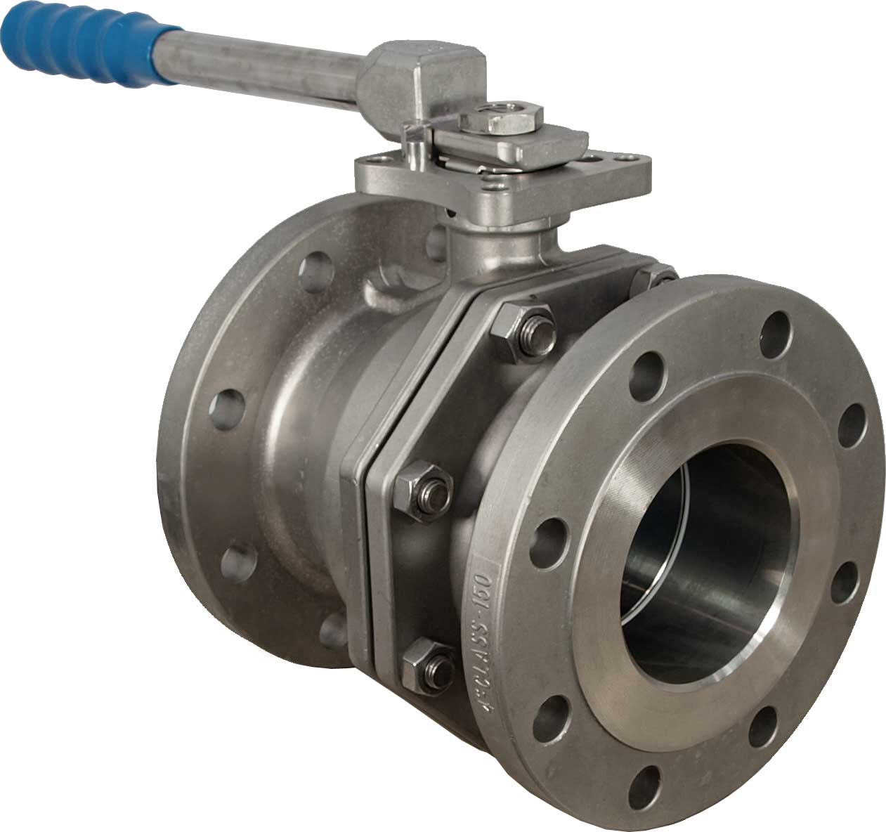 2-PCE 316SS BALL VALVE FB CLASS 150 LEVER OP with ISO MOUNT PAD