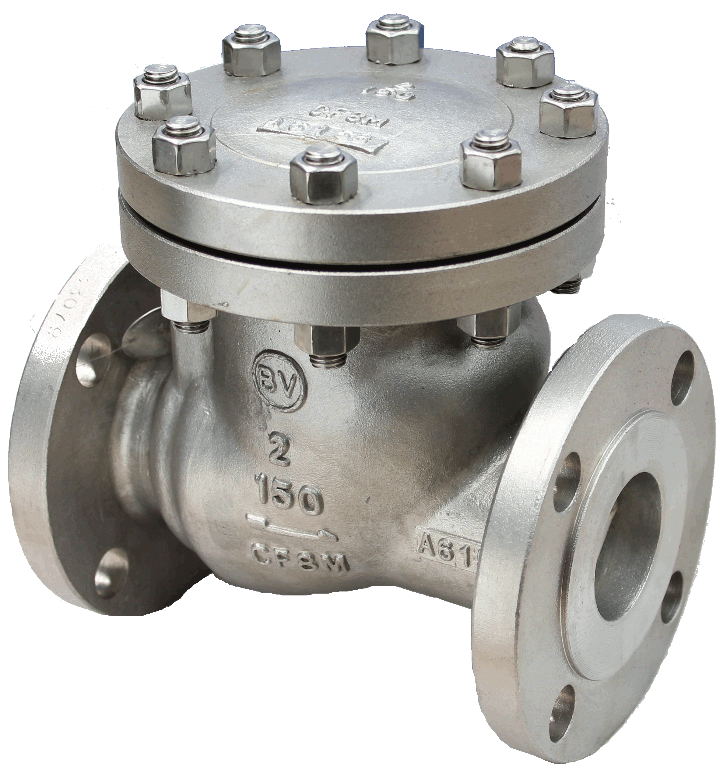 STAINLESS STEEL SWING CHECK VALVE FLANGED CLASS 150 with HF SEATS