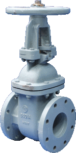 CAST IRON RISING STEM WEDGED GATE VALVE FLANGED TABLE E