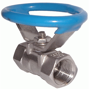 1-PCE BALL VALVE RB BSP ENDS OVAL HANDLE