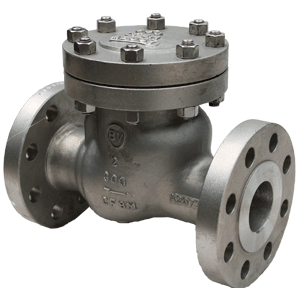 STAINLESS STEEL SWING CHECK VALVE FLANGED CLASS 300 with HF SEATS