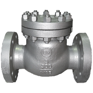 CAST STEEL SWING CHECK VALVE FLANGED CLASS 300 RF with HF SEATS