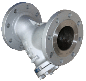 CAST STEEL Y STRAINER FLANGED CLASS 150 with DRAIN PLUG